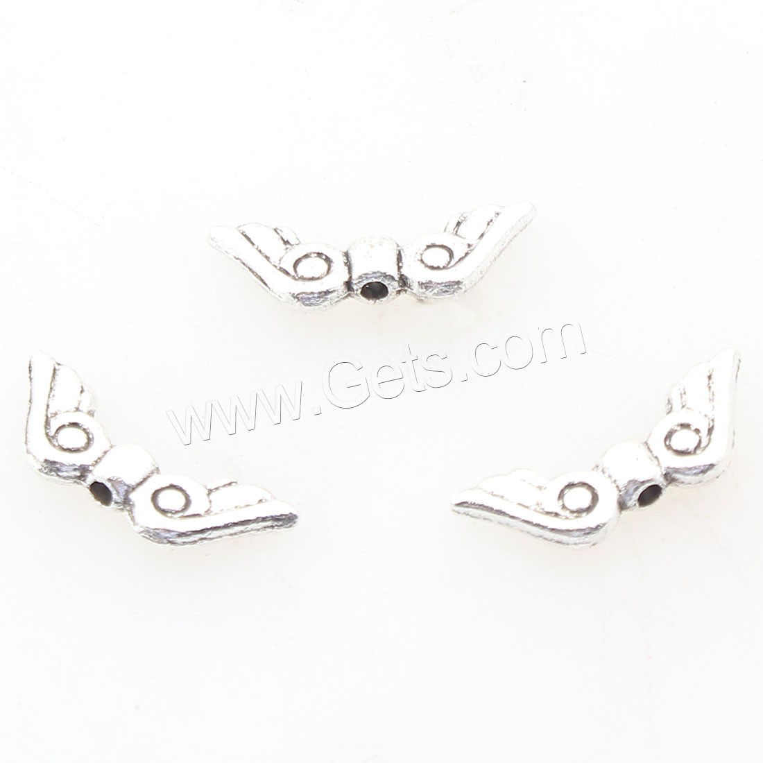 Zinc Alloy Jewelry Beads, antique silver color plated, 6x15mm, Hole:Approx 1mm, Approx 1190PCs/Bag, Sold By Bag