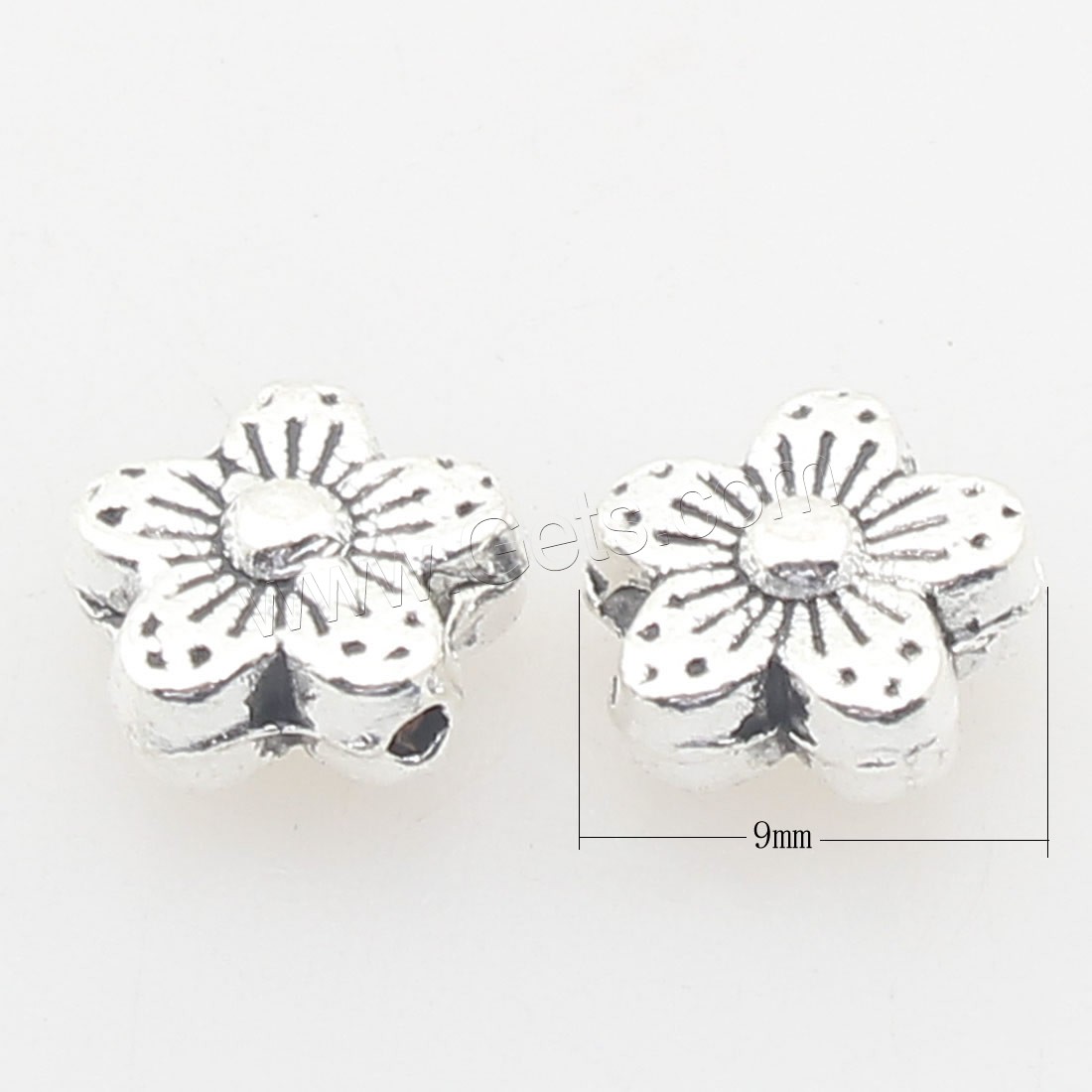 Zinc Alloy Jewelry Beads, antique silver color plated, more colors for choice, 9x9x4mm, Hole:Approx 1mm, Approx 135PCs/Bag, Sold By Bag