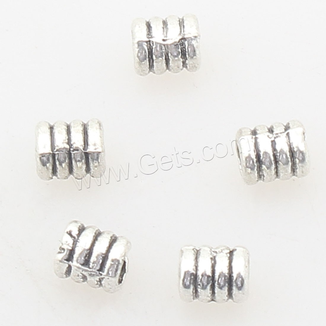 Zinc Alloy Jewelry Beads, antique silver color plated, more colors for choice, 3x4mm, Hole:Approx 2mm, Approx 3330PCs/Bag, Sold By Bag