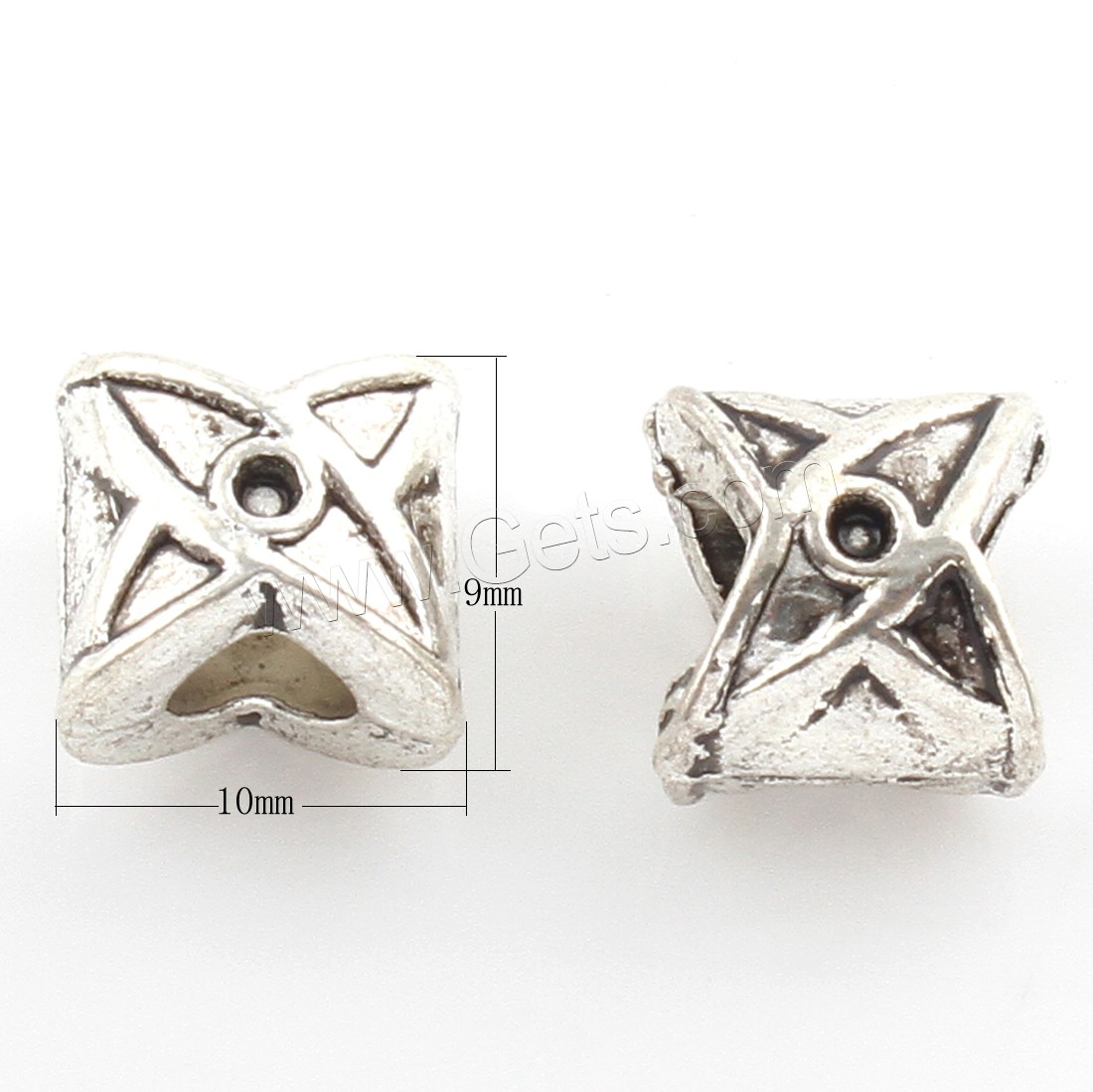 Zinc Alloy Jewelry Beads, plated, more colors for choice, 10x9mm, Hole:Approx 4mm, Approx 191PCs/Bag, Sold By Bag