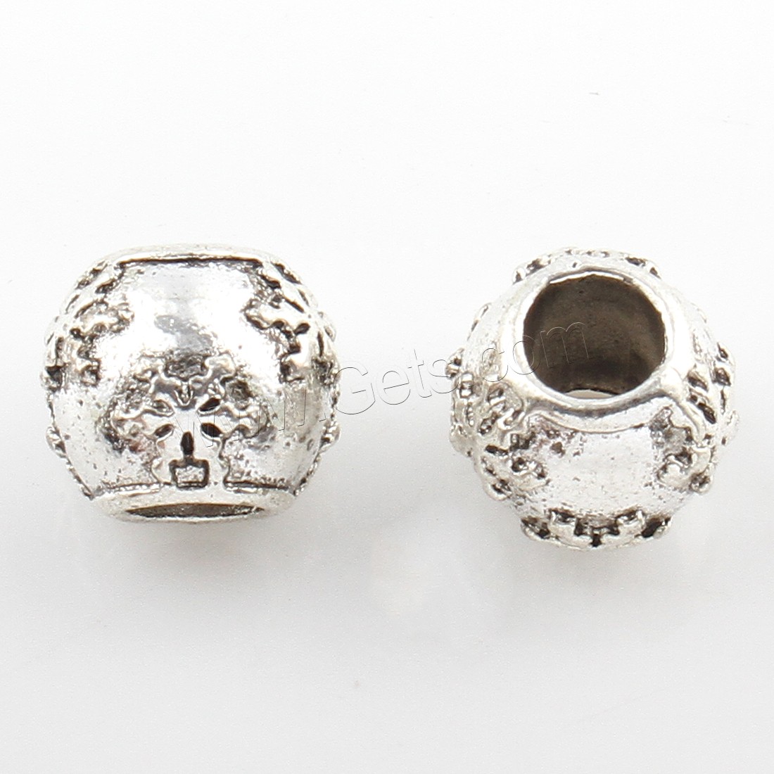 Zinc Alloy Jewelry Beads, plated, more colors for choice, 9x11mm, Hole:Approx 5mm, Approx 136PCs/Bag, Sold By Bag