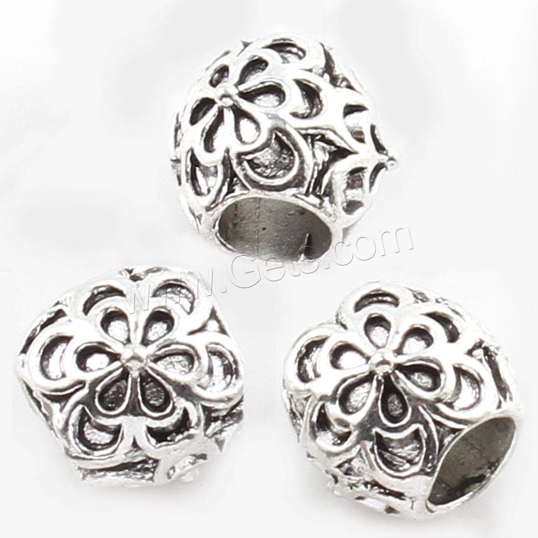 Zinc Alloy Jewelry Beads, plated, more colors for choice, 9x8mm, Hole:Approx 5mm, Approx 249PCs/Bag, Sold By Bag