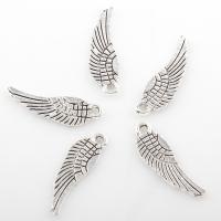 Wing Shaped Zinc Alloy Pendants, plated Approx 1mm, Approx 