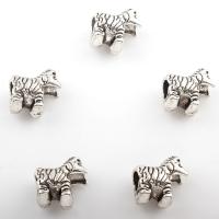 Zinc Alloy Animal Beads, Zebra, plated Approx 4mm, Approx 