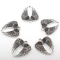 Wing Shaped Zinc Alloy Pendants, plated Approx 2mm, Approx 