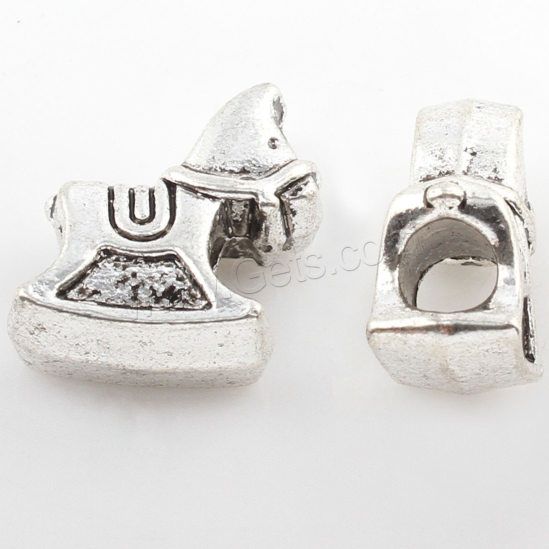 Zinc Alloy Jewelry Beads, plated, more colors for choice, 7x15mm, Hole:Approx 4mm, Approx 140PCs/Bag, Sold By Bag