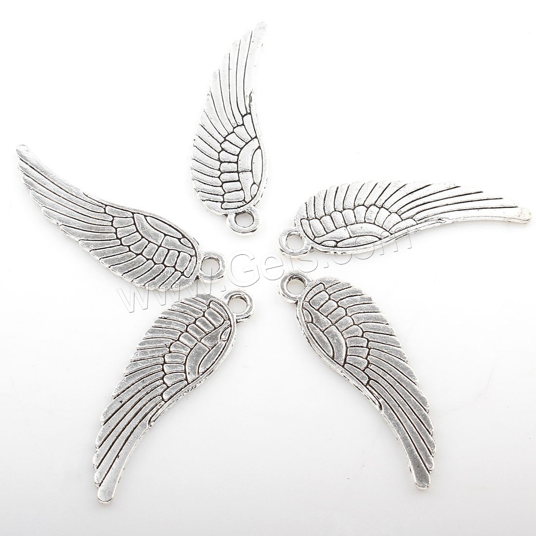 Wing Shaped Zinc Alloy Pendants, plated, more colors for choice, 9x30mm, Hole:Approx 2mm, Approx 499PCs/Bag, Sold By Bag