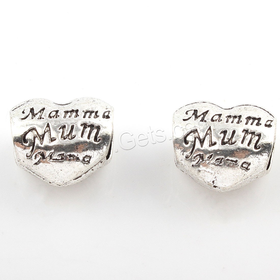 Zinc Alloy Jewelry Beads, antique silver color plated, 11x10mm, Hole:Approx 5mm, Approx 293PCs/Bag, Sold By Bag