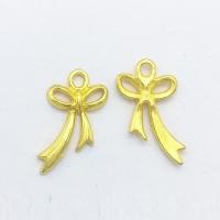 Zinc Alloy Jewelry Pendants, Bowknot, gold color plated Approx 2mm 
