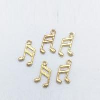 Zinc Alloy Jewelry Pendants, Music Note, gold color plated Approx 2mm 