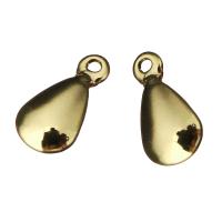 Brass Earring Drop Component, Teardrop, gold Approx 1mm 