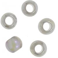 Acryl Großes Loch Perlen, 6x5mm, Bohrung:ca. 3mm, ca. 20000PCs/Tasche, verkauft von Tasche