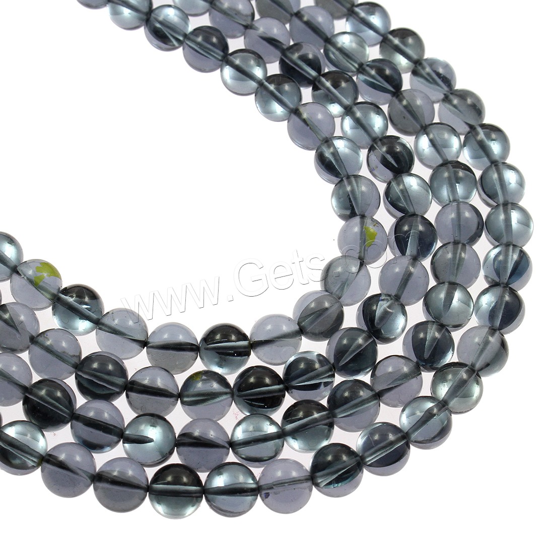 Imitation de perles de verre en pierres précieuses , Rond, normes différentes pour le choix, plus de couleurs à choisir, Vendu par brin