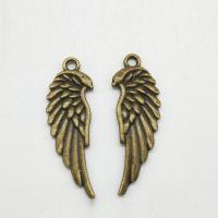 Wing Shaped Zinc Alloy Pendants, antique bronze color plated Approx 2mm 