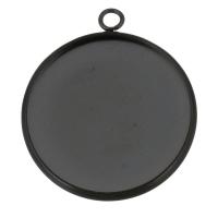 нержавеющая сталь Детали для подвесок, чёрный отверстие:Приблизительно 2mm, внутренний диаметр:Приблизительно 18mm, продается PC