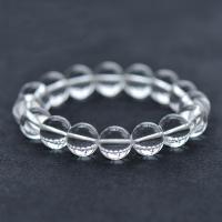 Clear Quartz Bracelet, Round, natural  & for woman 
