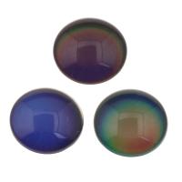 Cabochon cristal naturel, Plat rond, envoyé au hasard & normes différentes pour le choix, Vendu par PC