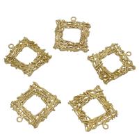 Brass Beads Setting, Square, original color Approx 1mm 