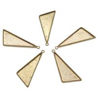 Brass Pendant, Triangle, original color Approx 0.5mm 