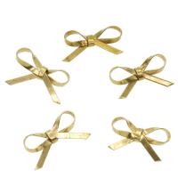 Brass Earring Stud Component, Bowknot, original color  