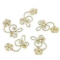 Brass Flower Pendants, original color 