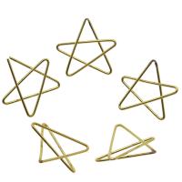 Brass Star Pendants, laiton, étoile, Or, protéger l'environnement, sans nickel, plomb et cadmium Vendu par PC