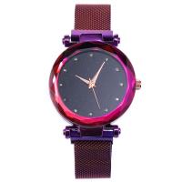 Bracelets de montre pour femmes, acier inoxydable, avec verre, Rond, Placage, plus de couleurs à choisir Environ 8.8 pouce, Vendu par PC