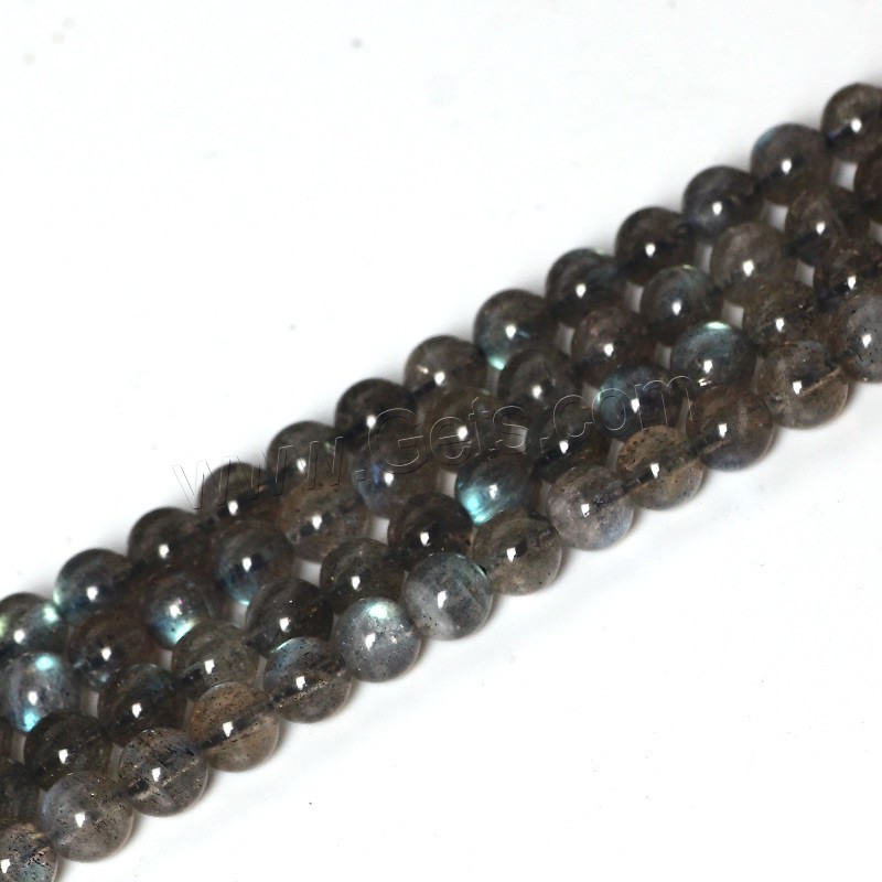 Лунный камень бисер, Круглая, полированный, разный размер для выбора, серый, отверстие:Приблизительно 1mm, продается Strand