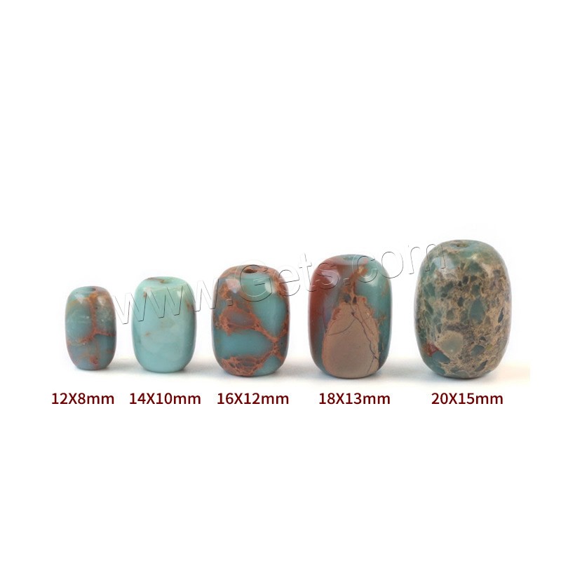 Shoushan Stone Abalorio, Tambor, pulido, diverso tamaño para la opción, agujero:aproximado 1mm, Vendido por Sarta