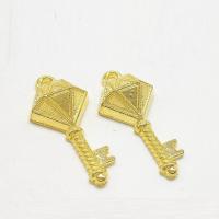 Zinc Alloy Key Pendants, gold color plated Approx 2mm 