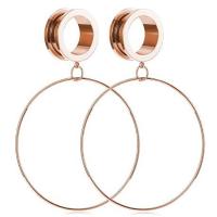 Stainless Steel Ear Piercing Jewelry, Round, Unisex 