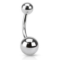 Stainless Steel Belly Ring, 316 Stainless Steel, Star, plated, hypo allergic & Unisex 