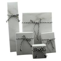 Multifunctional Jewelry Box, Cardboard, with Nylon Cord, 5 pieces, white, 50*30mm,50*80*20mm,70*90*30mm,50*210*20mm,120*60*30mm 