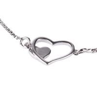 Brass Bracelets, Heart, plated, adjustable & box chain & for woman & hollow Approx 7.7 Inch 