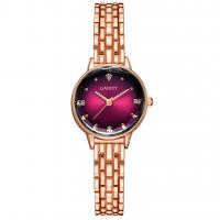 Bracelets de montre pour femmes, alliage de zinc, avec verre, mouvement chinoise, Plaqué de couleur d'or rose, Résistant, plus de couleurs à choisir Environ 7.88 pouce, Vendu par PC