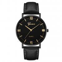 Men Wrist Watch, Zinc Alloy, with PU Leather & Glass, Chinese movement, plated & for man Approx 9.45 Inch 