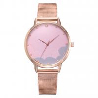 Women Wrist Watch, Zinc Alloy, with Glass, Chinese movement, rose gold color plated, waterproofless & for woman Approx 9.06 Inch 
