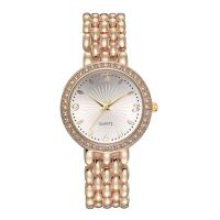 Women Wrist Watch, Zinc Alloy, with Glass, Chinese movement, plated, for woman & with rhinestone Approx 7.68 Inch 
