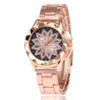 Women Wrist Watch, Zinc Alloy, with Glass, Chinese movement, rose gold color plated, waterproofless & for woman & with rhinestone, 40mm Approx 8.67 Inch 