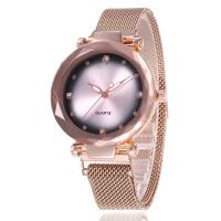 Bracelets de montre pour femmes, alliage de zinc, avec verre, mouvement chinoise, Placage, avec strass, plus de couleurs à choisir, 36mm Environ 9.06 pouce, Vendu par PC