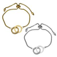 Bracelets en acier inoxydable, chaîne de boîte & pour femme, plus de couleurs à choisir 2mm Environ 6-9 pouce, Vendu par brin