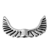 Zinc Alloy Spacer Beads, Wing Shape, silver color plated, blacken Approx 1.5mm 