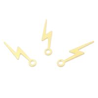 Brass Jewelry Pendants, Lightning Symbol, original color 