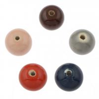 Granos de acrílico de la joyería, Esférico, color mixto, 16x12mm, agujero:aproximado 2mm, aproximado 90PCs/Bolsa, Vendido por Bolsa