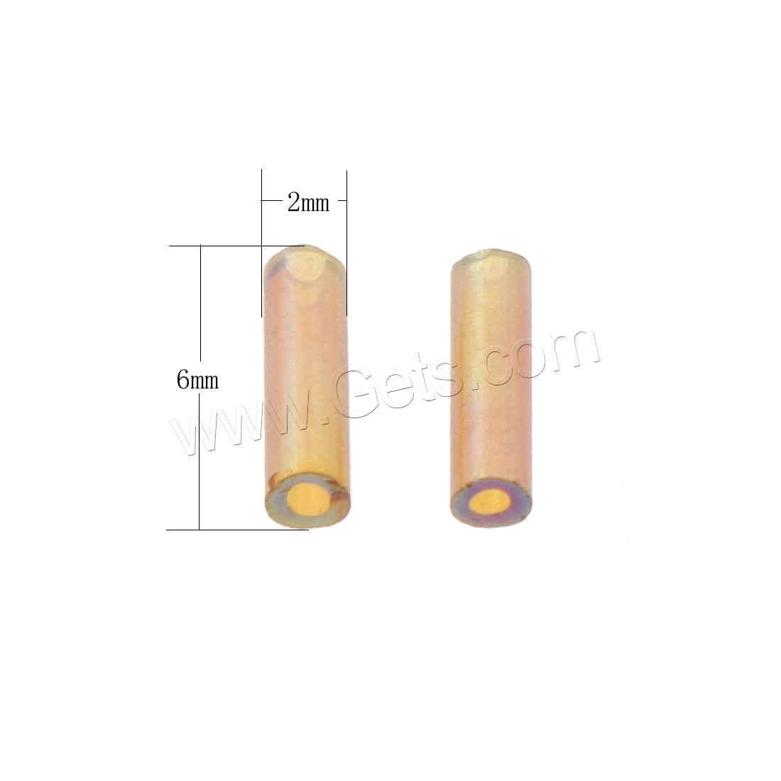 Acrylic Jewelry Beads, Tube, different styles for choice, Hole:Approx 1mm, Sold By Bag