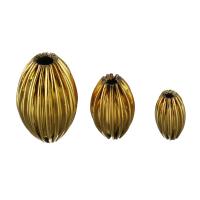 Weinlese Messing Perlen, verschiedene Größen vorhanden, Goldfarbe, 8x12x8mm, Bohrung:ca. 2mm, verkauft von PC