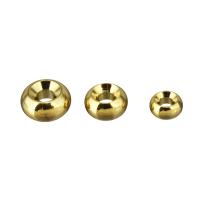 Weinlese Messing Perlen, verschiedene Größen vorhanden, Goldfarbe, 4x2x4mm, Bohrung:ca. 1.5mm, verkauft von PC
