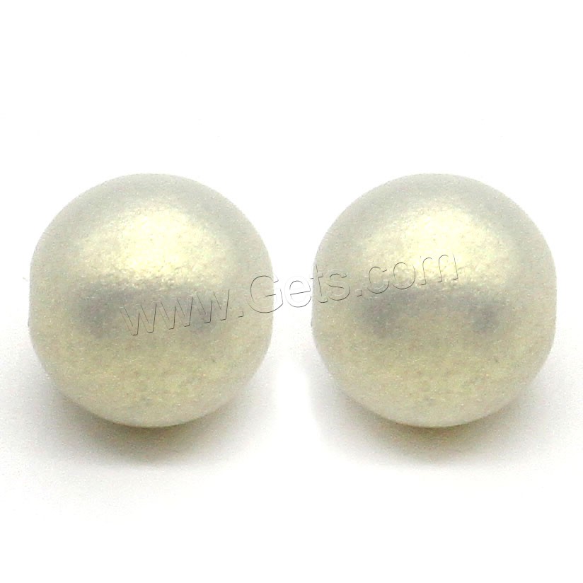ABS Plastic Beads, Round, different size for choice, more colors for choice, 10x10mm, Hole:Approx 2mm, Sold By Bag