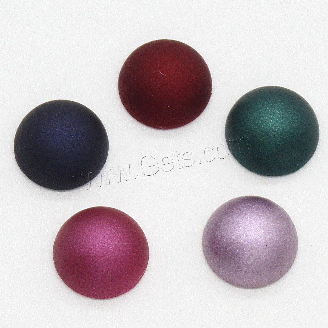 ABS Plastic Beads, Dome, different size for choice, more colors for choice, 14x7mm,12x6mm, Sold By Bag