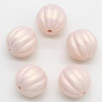 ABS Plastic Beads, Pumpkin, AB color plated, pink Approx 2mm, Approx 
